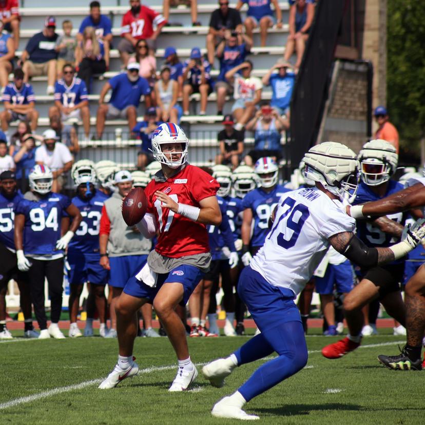Off-Platform, Cross-Body Bomb: QB1’s Impossible 50-Yard At Camp Throw Rekindles Buffalo’s Super Bowl Hopes!