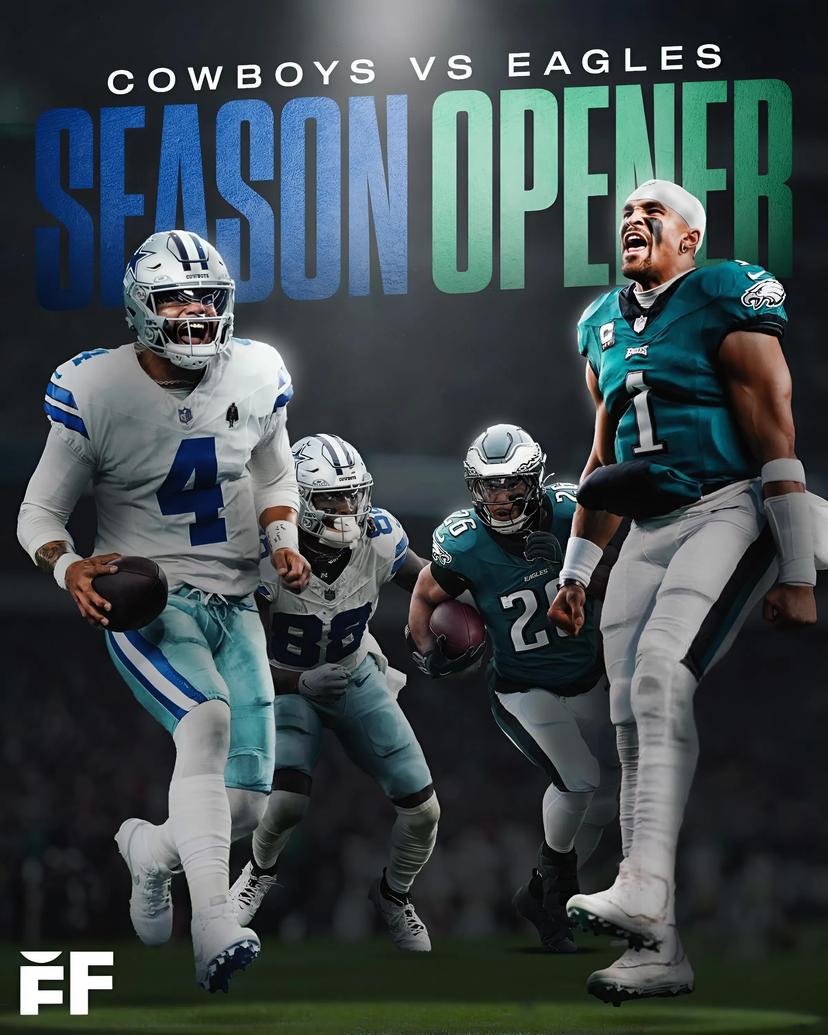 Countdown 1 Day to Eagles vs. Cowboys 2025 NFL Season Opener — Date, Time & Broadcast Guide