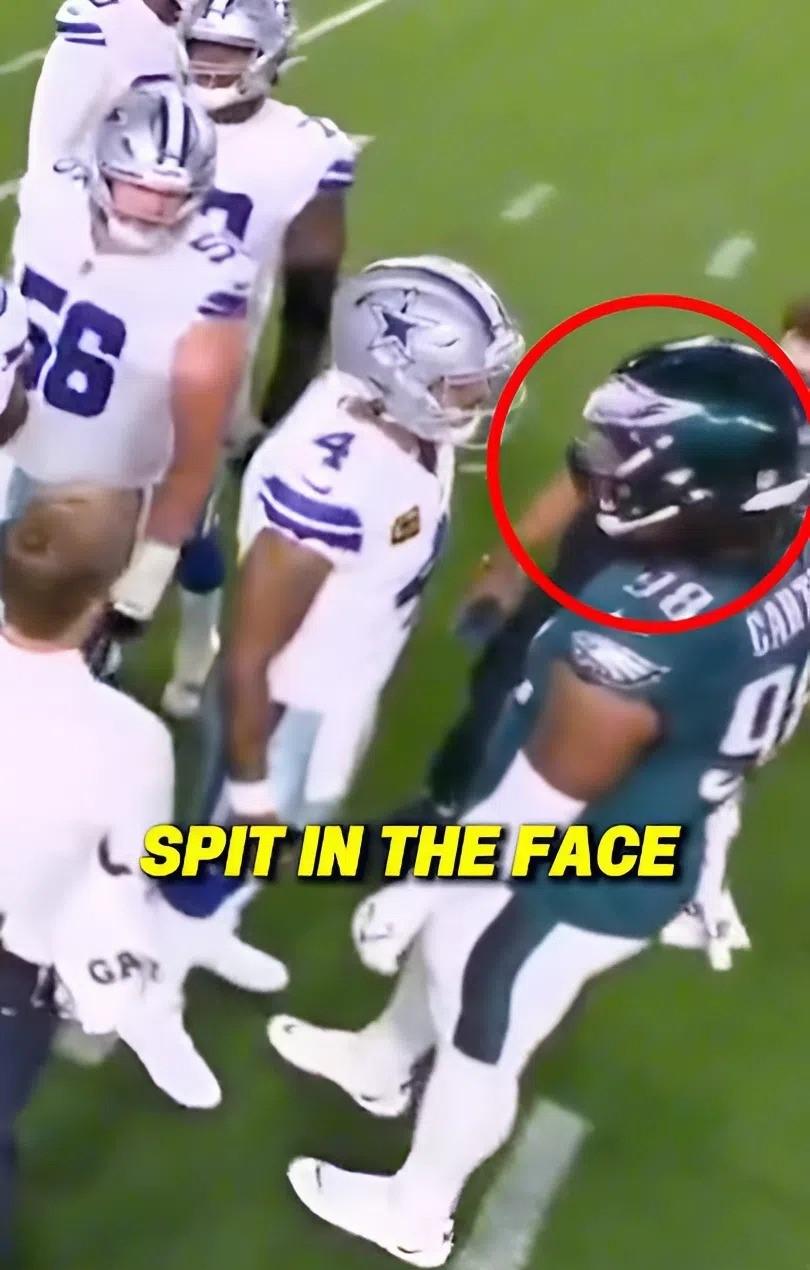 SOURCE Adam Schefter: Cowboys QB1 Harshly Criticizes Jalen Carter After Spitting Incident To His Face During Game vs. Eagles