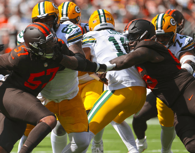 Officiating crew for the Packers–Browns game suspended from duty after the NFL found they missed multiple Browns infractions.
