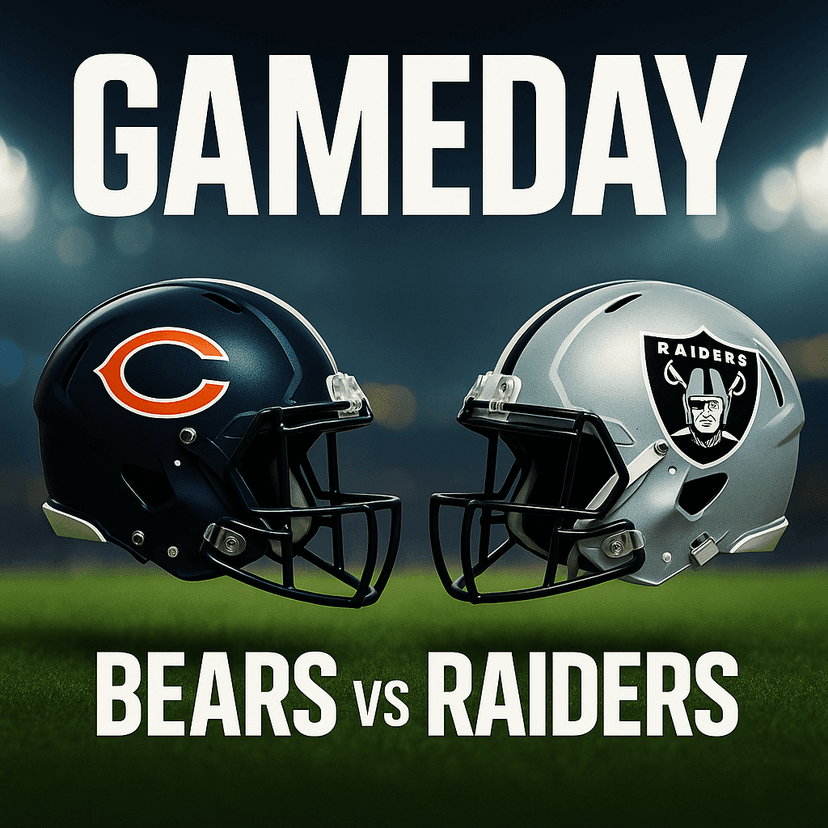 GAME DAY PREVIEW: Bears vs Raiders — Time, TV for NFL Week 4