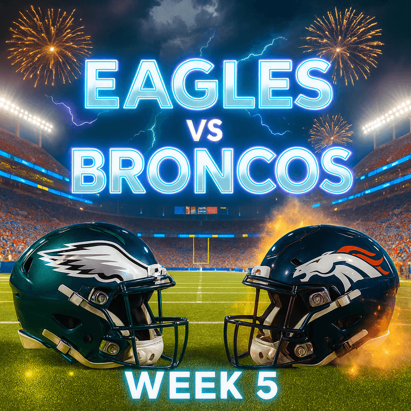 FLY EAGLES FLY! TIME TO TAKE DOWN THE BRONCOS IN WEEK 5! 🏈🦅