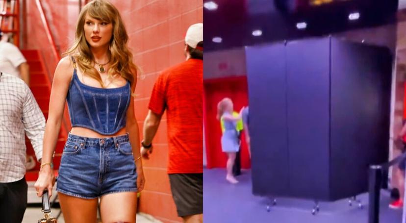 Taylor Swift Spotted Sneaking Into Arrowhead Behind Bulletproof Shield To Guard Against Eagles Fans In SuperBowl Rematch