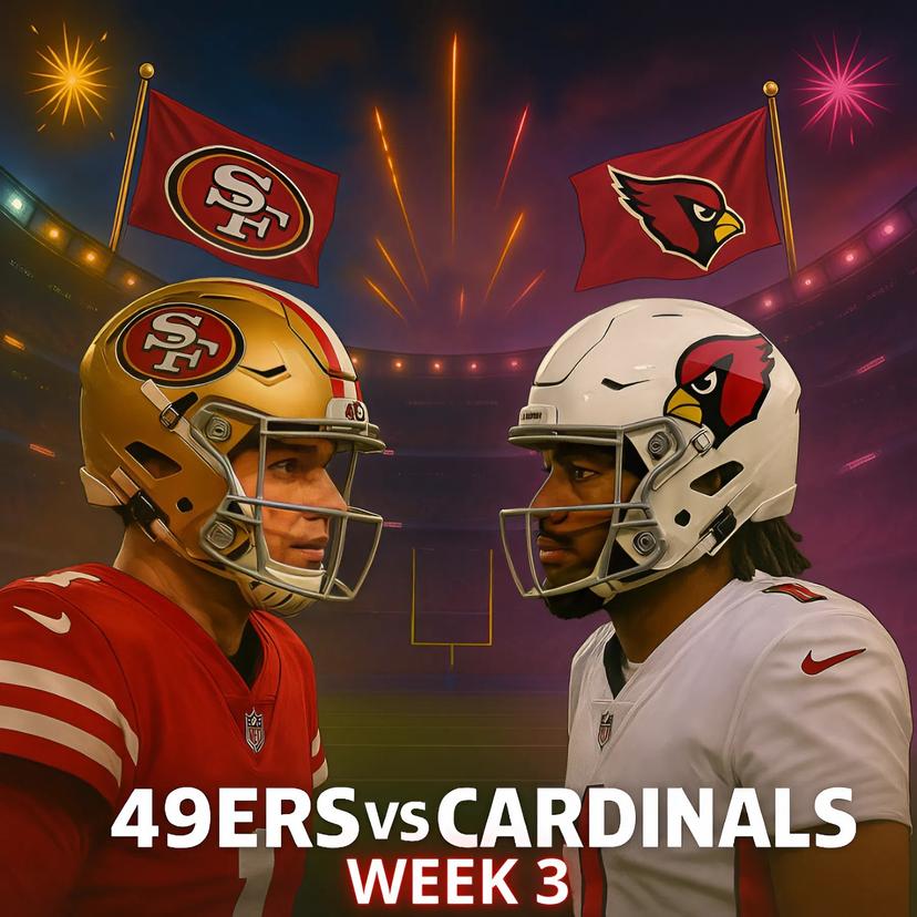 How to Watch 49ers vs. Cardinals in Week 3: TV, Streaming, Kickoff Info