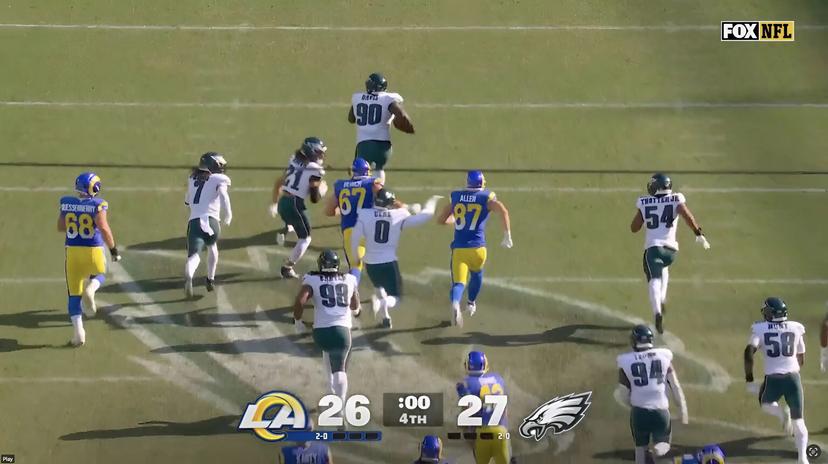 Highlights: Eagles’ Jordan Davis Blocks Rams’ Game-Winning Field Goal Attempt And Returns It For A Touchdown , Sealing A Thrilling Last-Minute Victory For Philly