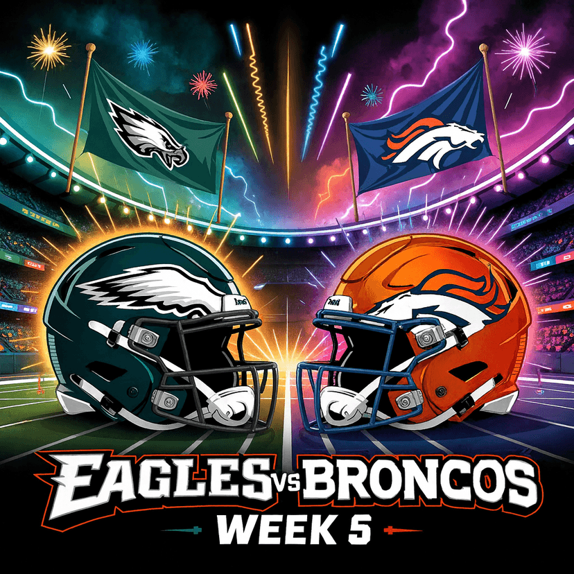 How to Watch Eagles vs.Broncos in Week 5: TV, Streaming, Kickoff Info