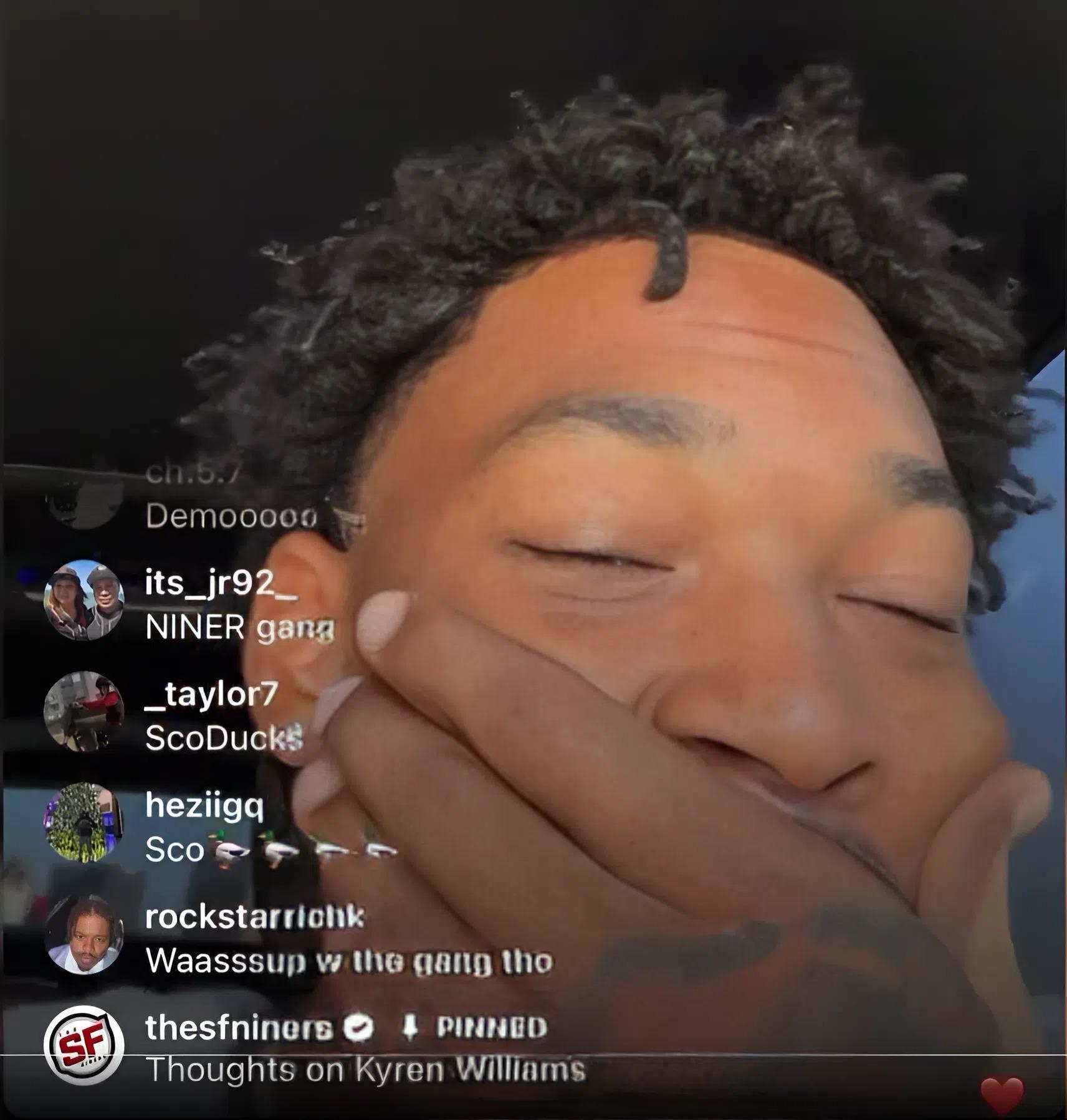VIDEO: 49ers CB Star Ridicules Rams RB1 Kyren Williams On Instagram Live After Heated On-Field Clash