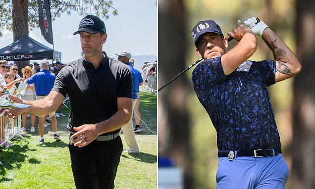 Aaron Rodgers issues brutal three-word response to kid after almost hitting  him at golf tournament | Daily Mail Online