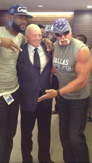 Hulk Hogan Attends Cowboys Game, Hangs Out With Lebron James & More |  Rajah.com