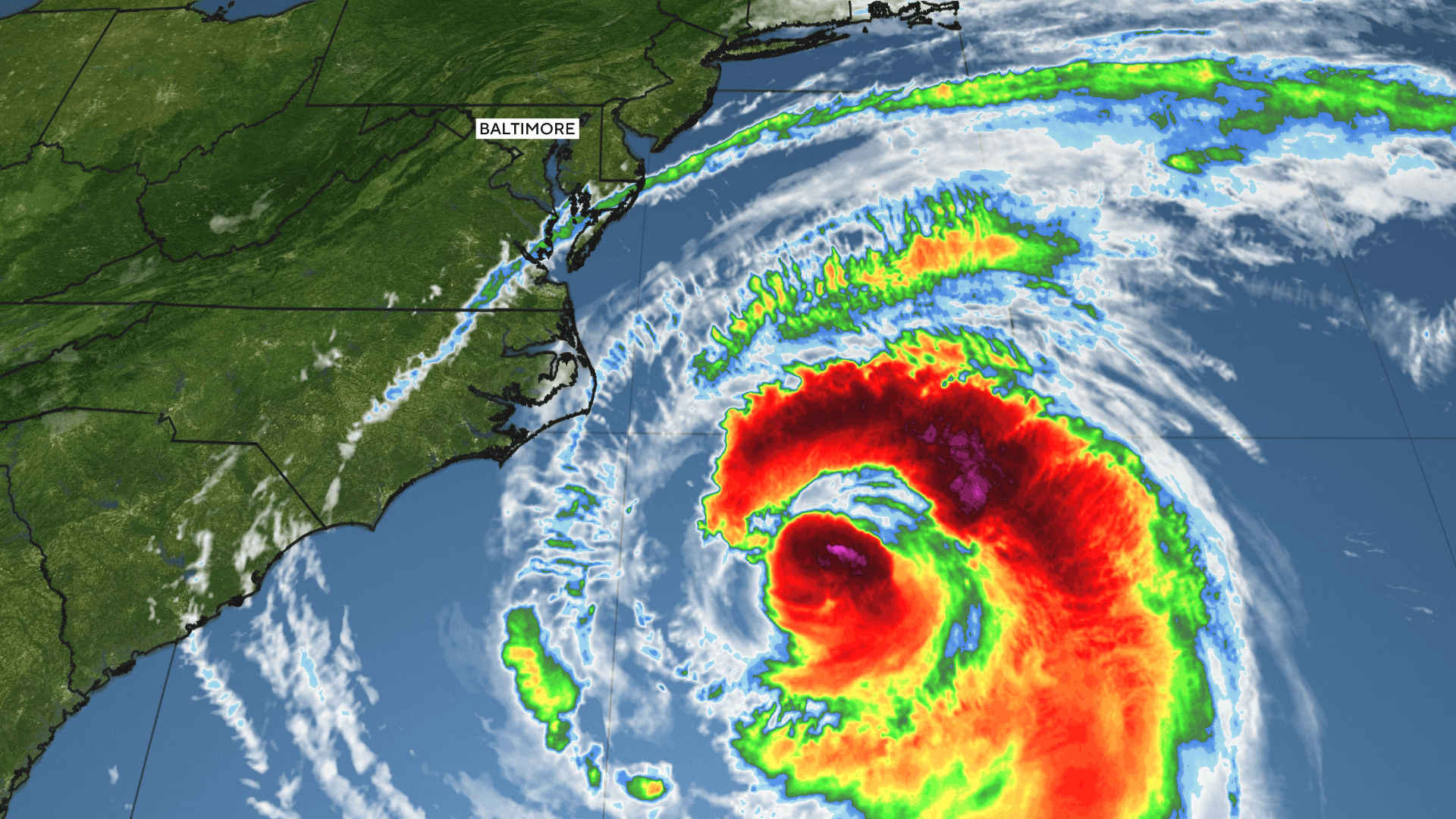 Here's how Hurricane Erin is impacting Maryland. Conditions are expected to  improve Friday. - CBS Baltimore