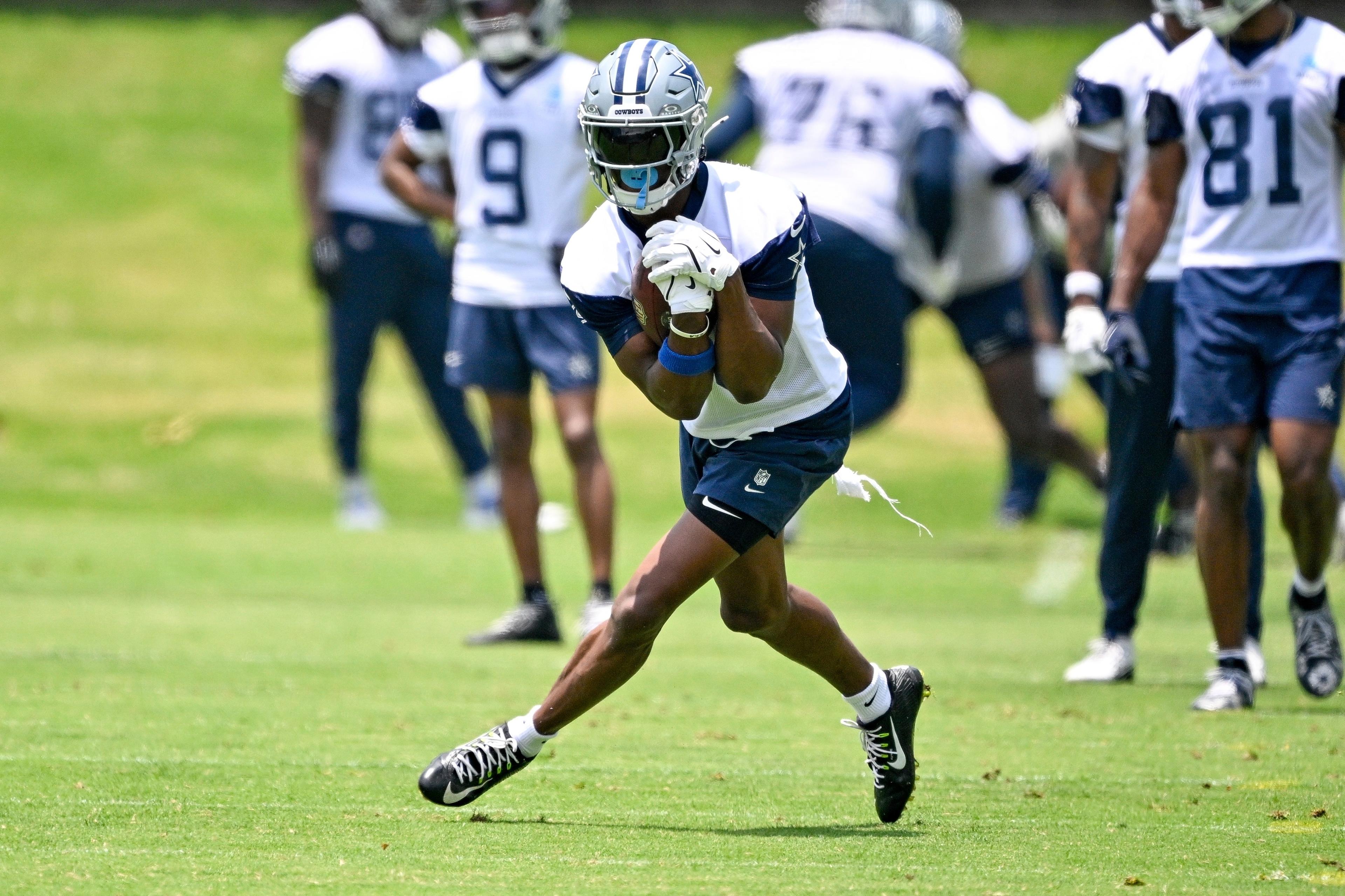 George Pickens Sports No. 3 Cowboys Jersey at OTAs in Photo After Steelers Trade