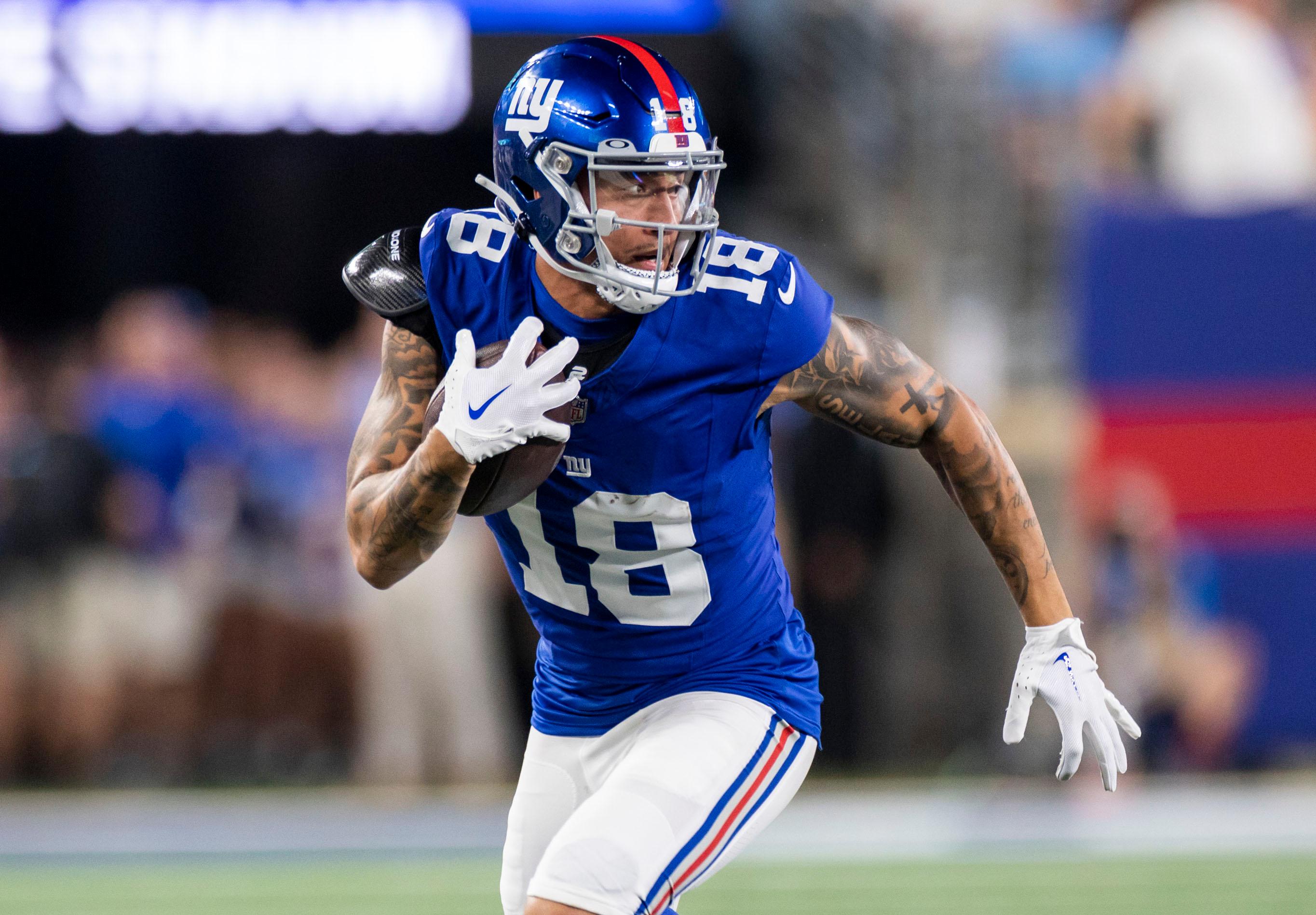 Isaiah Hodgins using 'other gifts' to stand out amid Giants weapons