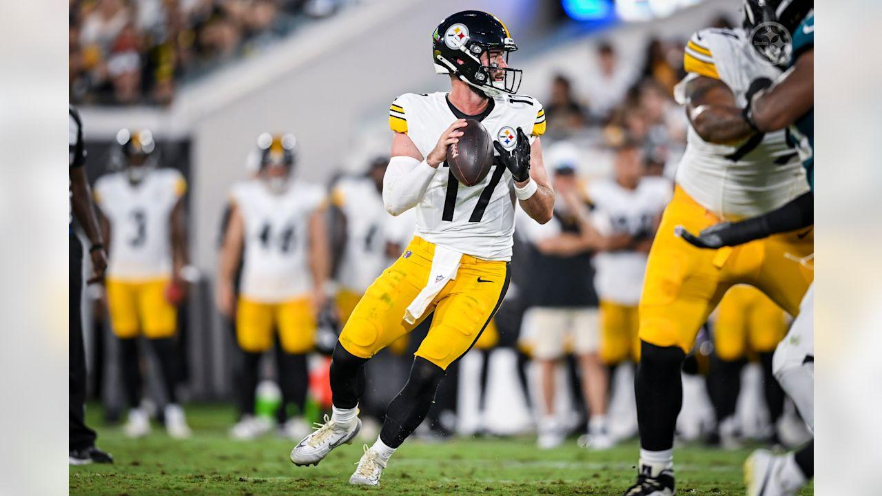 Pittsburgh Steelers quarterback Skylar Thompson (17) during a preseason game between the Pittsburgh Steelers and the Jacksonville Jaguars, on Saturday August 9, 2025 in Jacksonville, FL. (Mariah Wild / Pittsburgh Steelers)